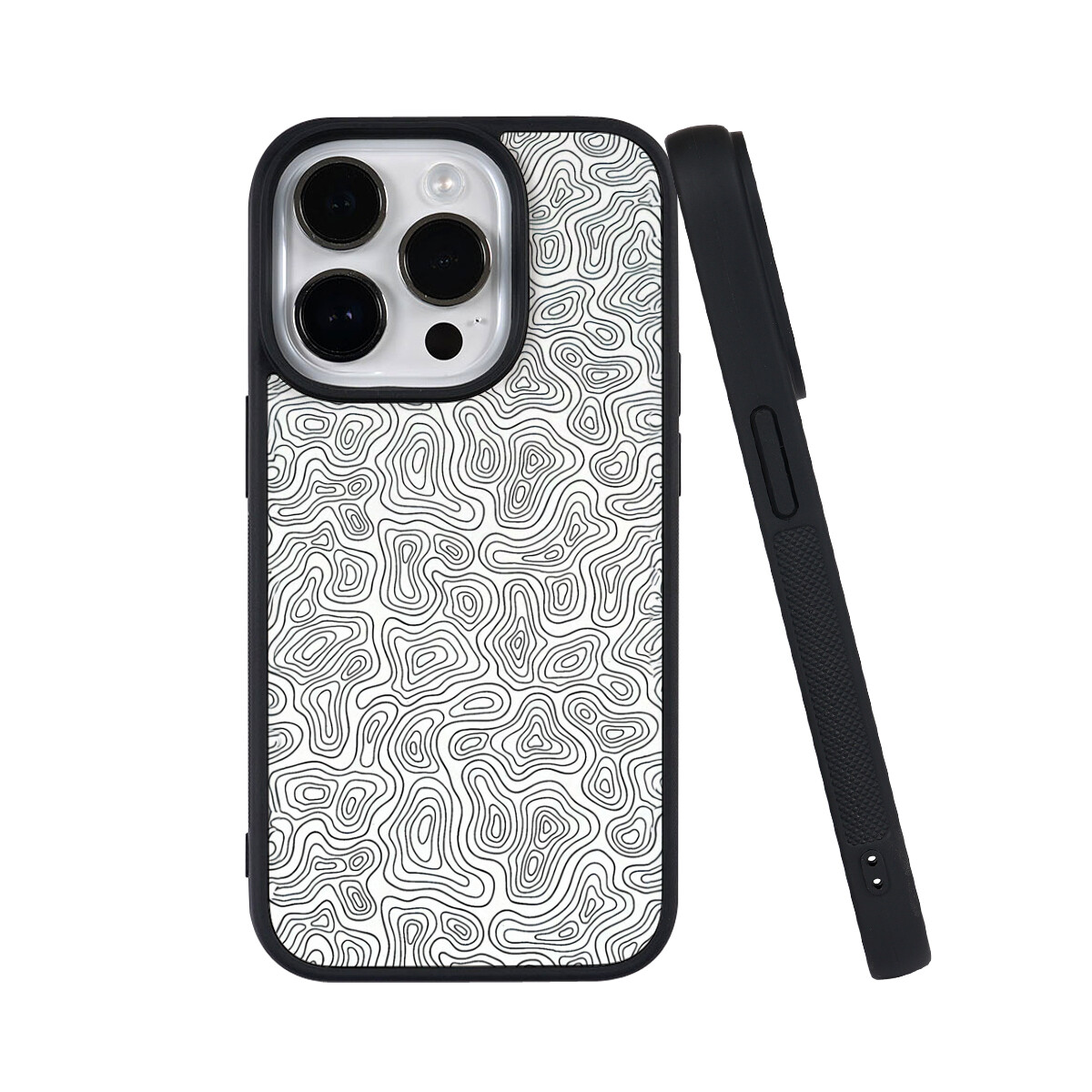 

Чехол для телефона Keshami, Liquid white stone pattern