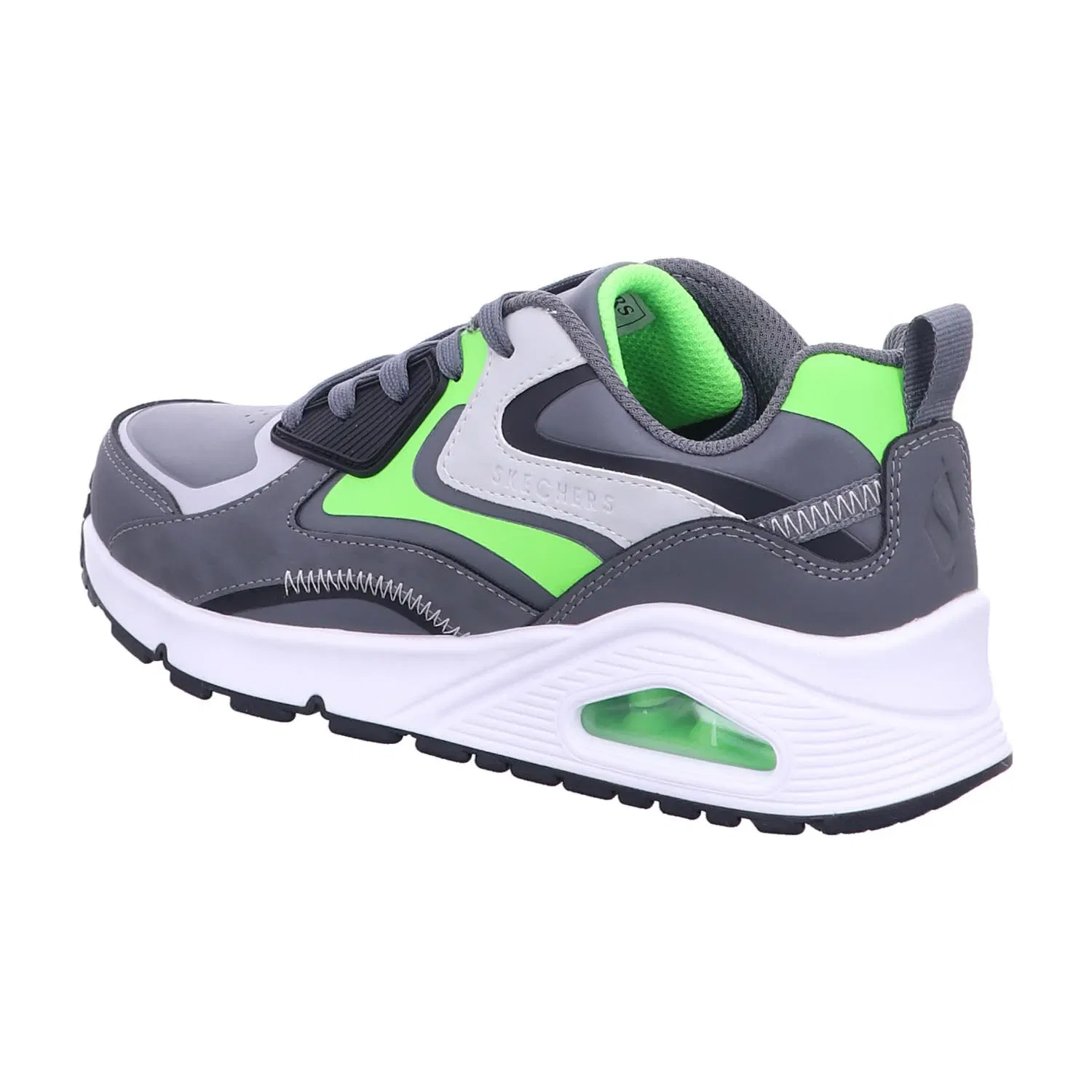 Кроссовки детские на платформе Skechers, серый — фото 3
