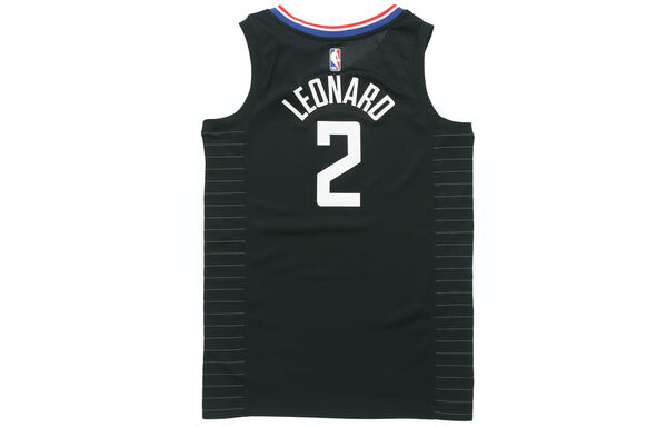 Майка Air Jordan NBA Basketball Sports Jersey SW Fan Edition 20-21 Season Los Angeles Clippers Leonard 2 Black, черный — фото 2