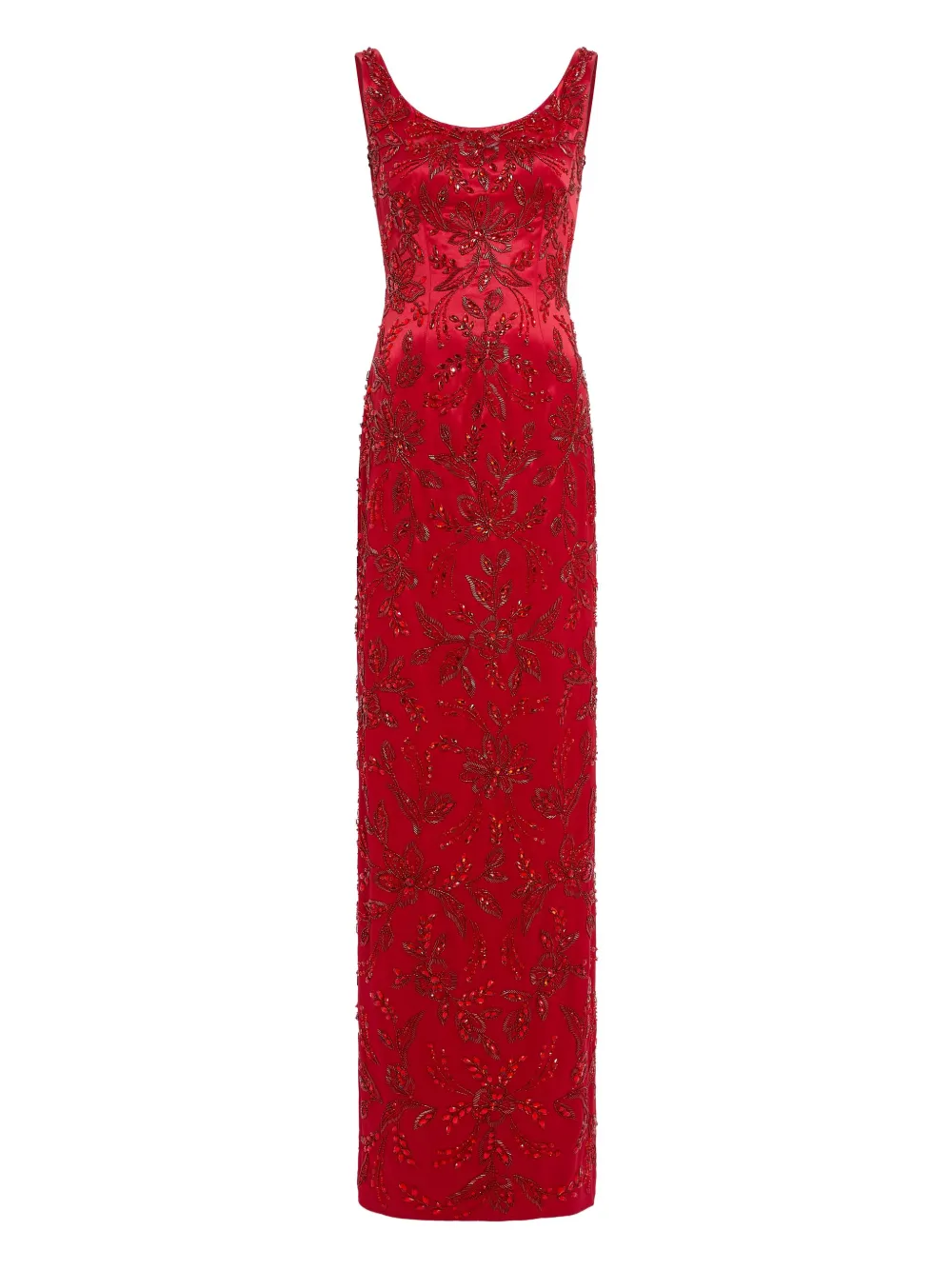 

Декорированное платье макси Jenny Packham, красный