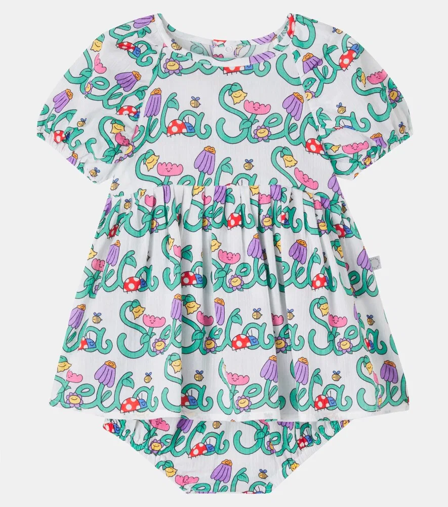 Комплект Baby Stella Vine: платье и панталоны Stella McCartney Kids, мультиколор — фото 2