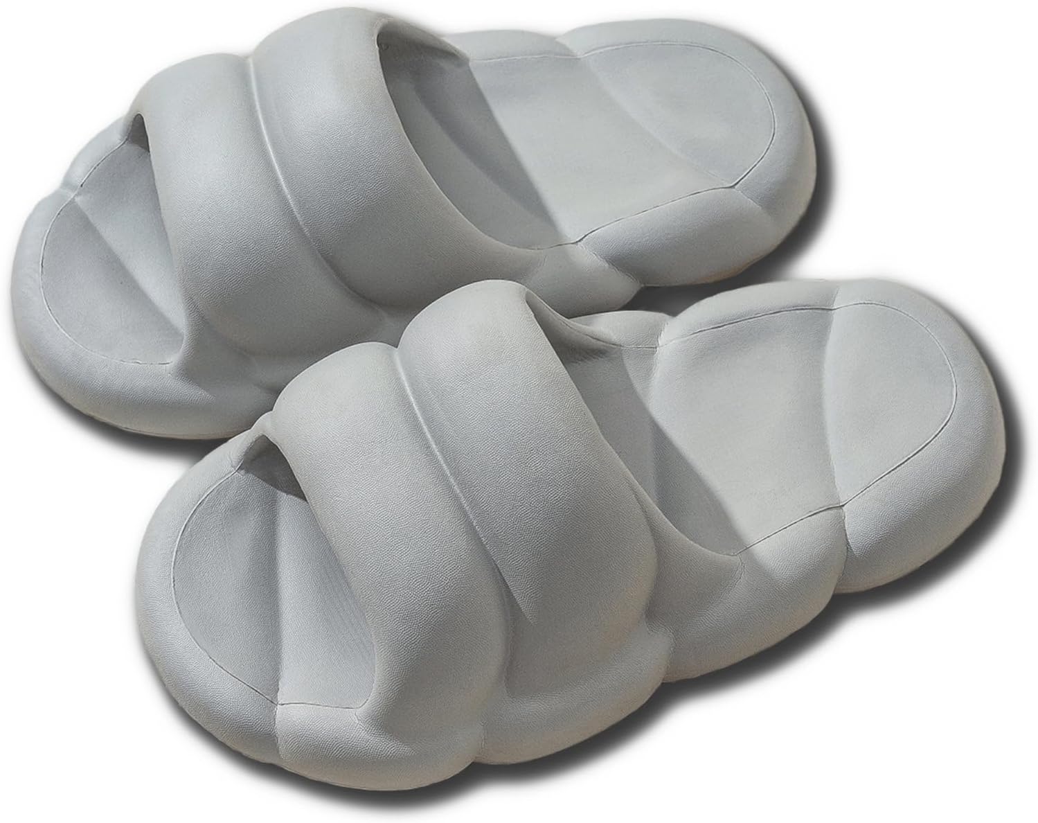 

Шлепанцы LOTUSTAR для женщин и мужчин, тапочки для ванной, нескользящие шлепанцы для душа, пенные сандалии для дома и улицы, серый