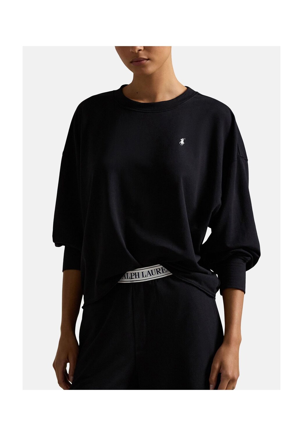 

Пижамный комплект из толстовки и широких штанин - Club Terry POLO RALPH LAUREN, черный