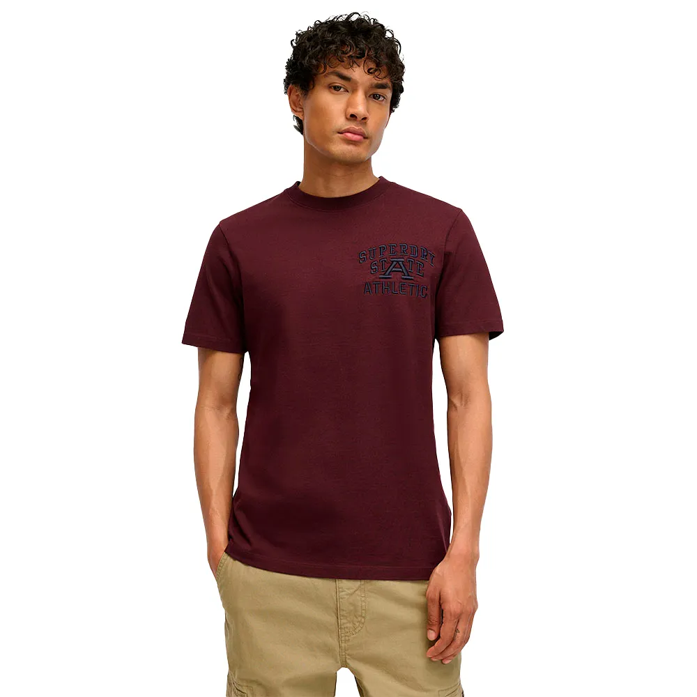 

Футболка Superdry Embroidered Superstate Logo, красный