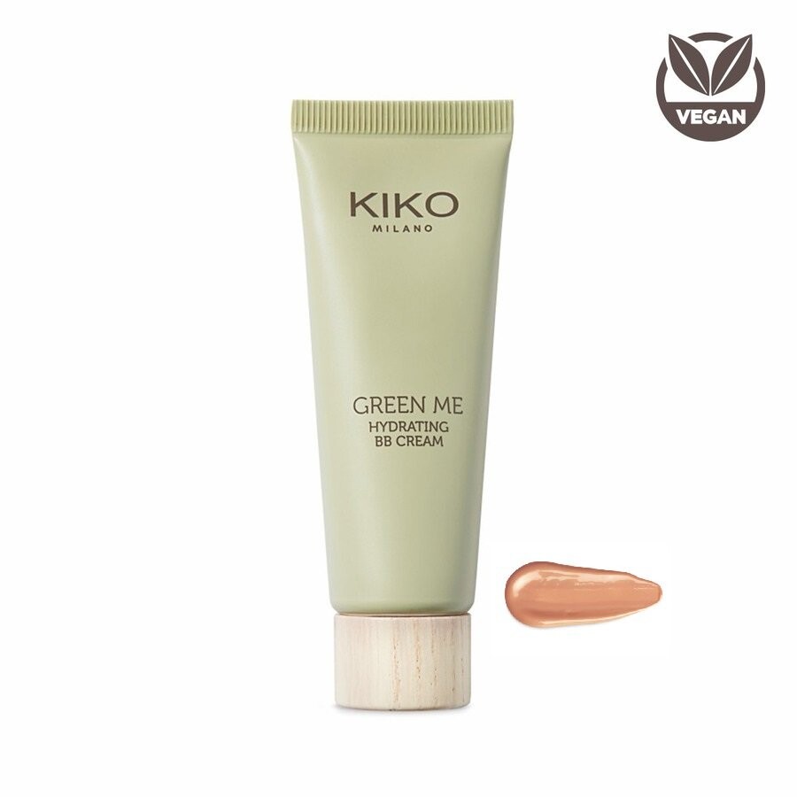 

KIKO Milano, Green Me Hydrating BB Cream, Увлажняющий крем-краситель с естественным финишем 105 Теплый миндаль 25 мл