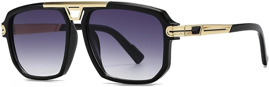 

Популярные модные квадратные мужские солнцезащитные очки в стиле ретро с прозрачными градиентными линзами и защитой от УФ-излучения UV400, женские солнцезащитные очки в стиле панк SKFGNX, Black Gray Gradient