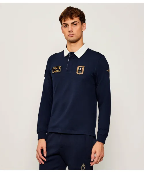 

Футболка поло Regular fit Aeronautica Militare, синий