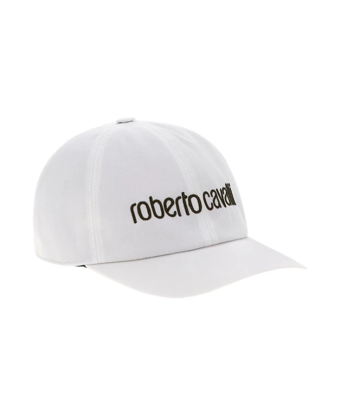 

Бейсболка с логотипом, твиловая ткань Roberto Cavalli, белый