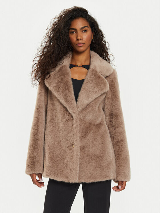 

Переходное пальто стандартного кроя Guess, бежевый