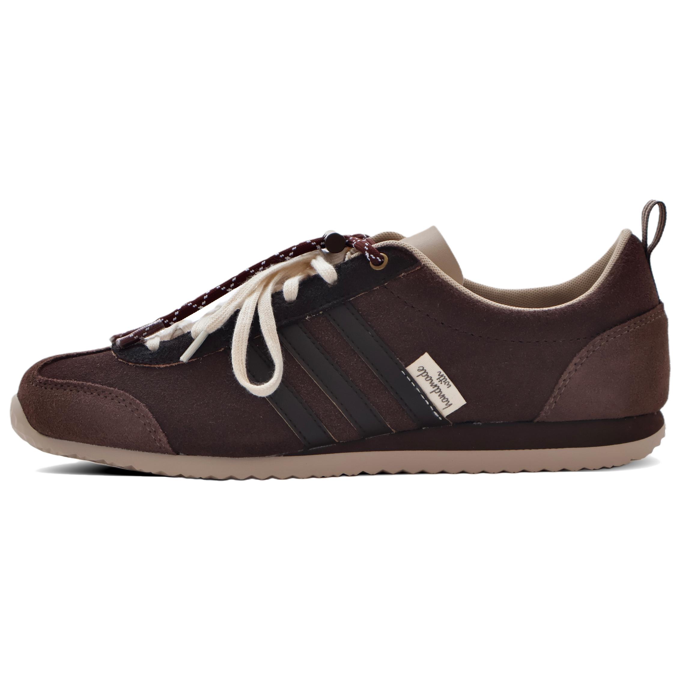 Adidas VS JOG 2.0 устойчивые к истиранию, легкие и дышащие низкие кроссовки German Army Trainers Unisex бежево-коричневые — фото 3