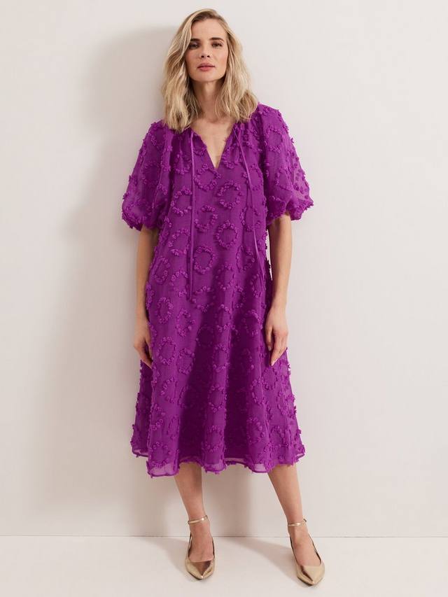 

Текстурированное платье миди от bella Phase Eight, цвет Mid Purple