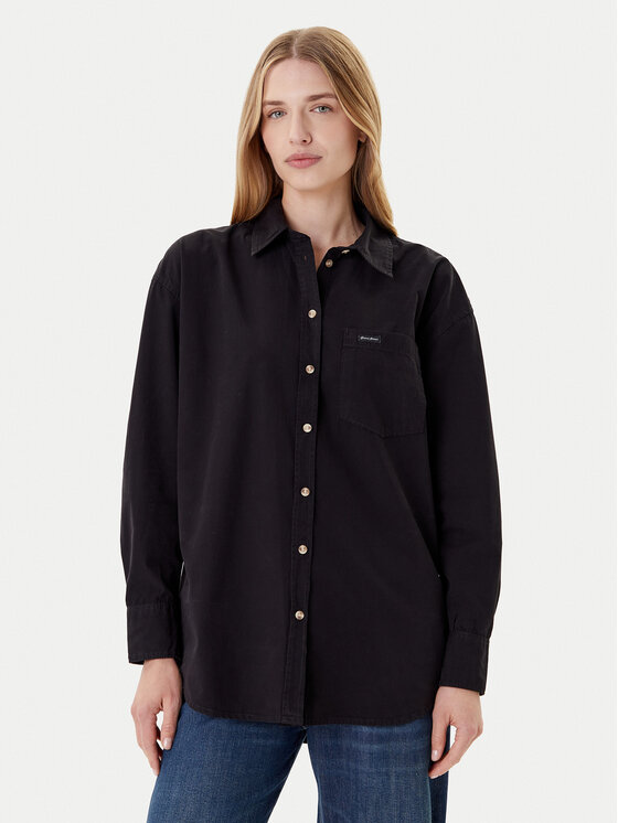 

Рубашка relaxed fit W4YH22 WGCF1 Guess Jeans, чёрный