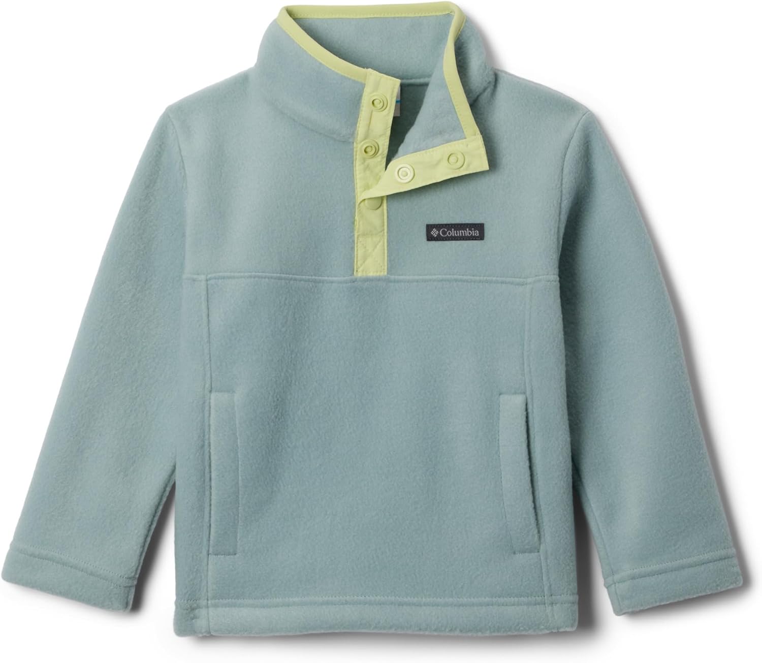 

Columbia unisex-baby Steens Mountain II 1/4 Snap Fleece Pull-over, Crushed Blue/Citron Haze