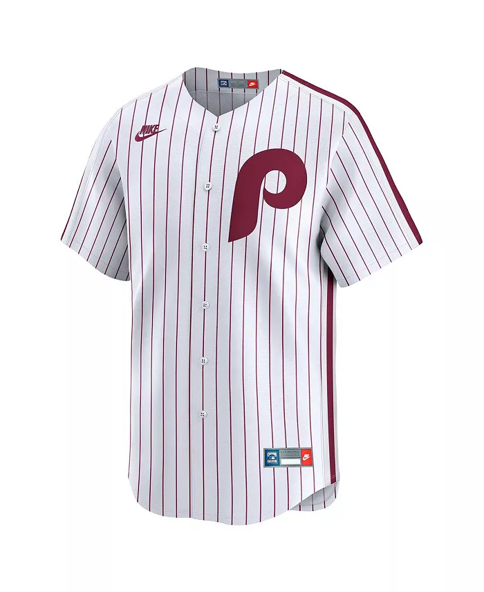 Мужская белая ретро-джерси Philadelphia Phillies из коллекции Cooperstown Limited Nike — фото 3