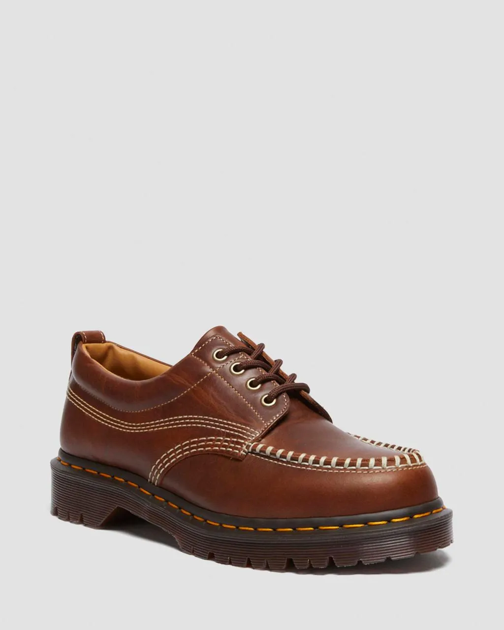 

Dr. Martens Lowell Кожаные туфли с открытым носком, цвет Butterscotch — Orleans