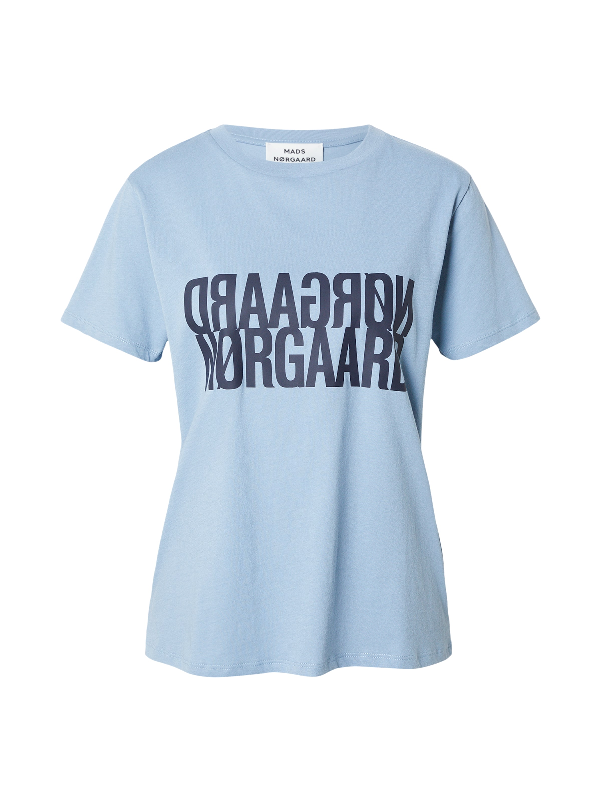 

MADS NORGAARD COPENHAGEN Футболка 'Single Cotton Trenda P' в цвете морской синий, опал