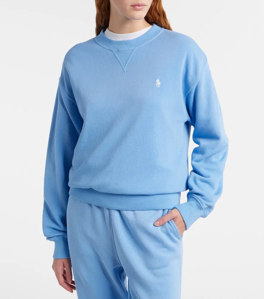 Толстовка из хлопкового флиса Polo Ralph Lauren, синий — фото 3