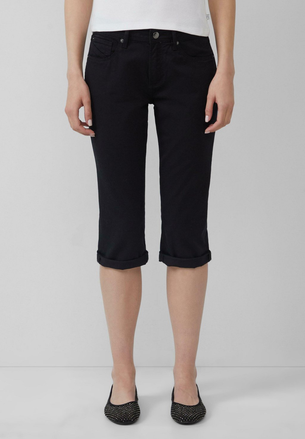 

Джинсовые шорты CATIE MID RISE CAPRI LENGTH QS, черный