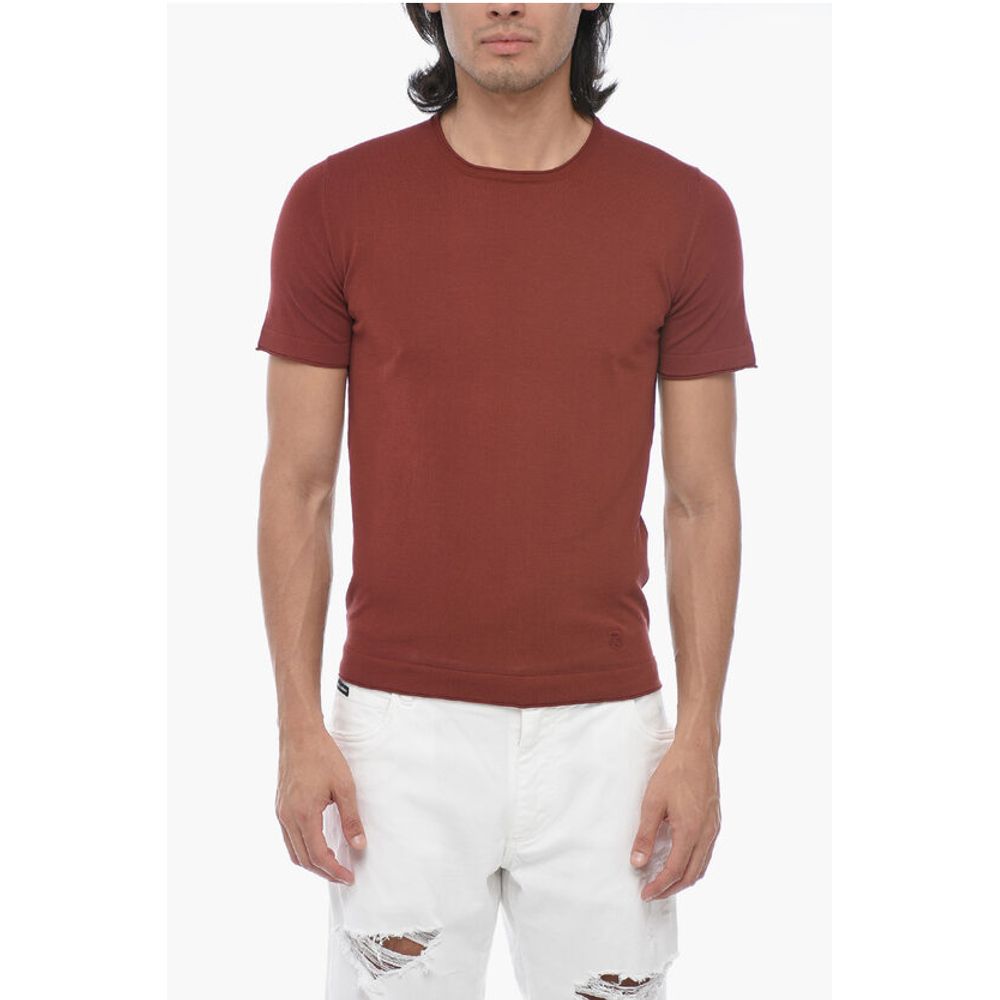 

Футболка с короткими рукавами и круглым вырезом ID Corneliani, Burgundy