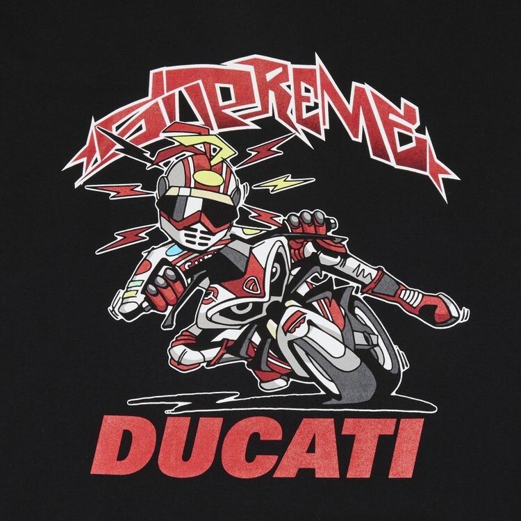 Футболка Supreme x Ducati Bike Tee, черный — фото 3