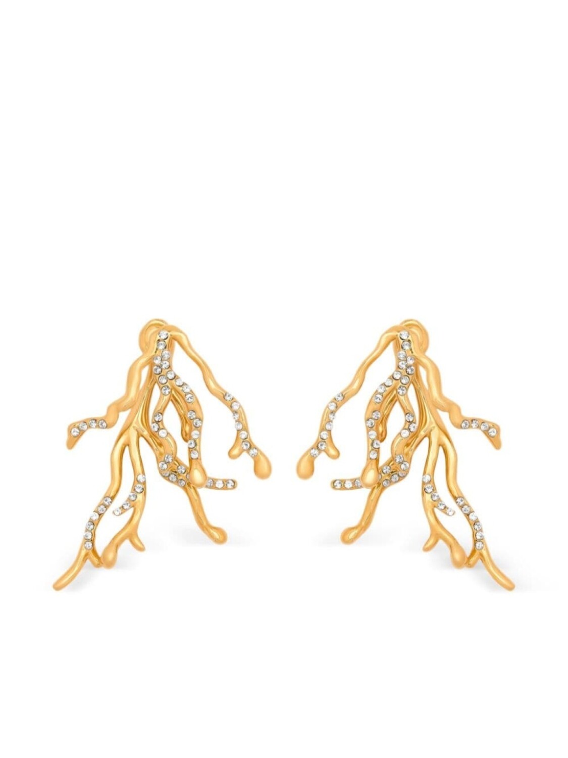 

Серьги-капли из кораллов Oscar de la Renta, золотой