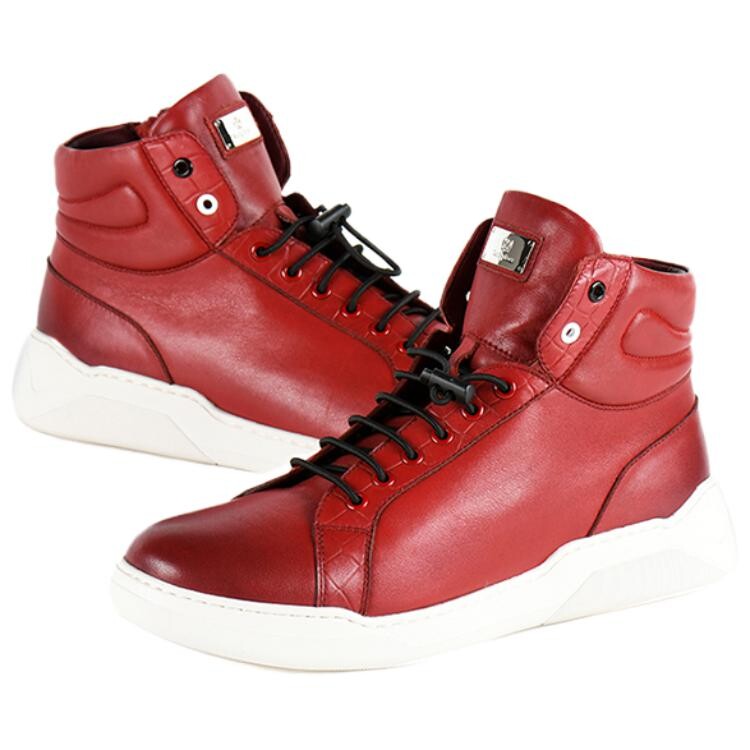 Кроссовки мужские Lifestyle Shoes Men High-Top Red Raidy Boer, красный — фото 3