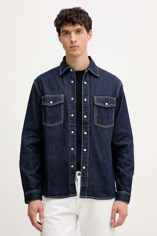 

Джинсовая рубашка United Colors Of Benetton, темно-синий