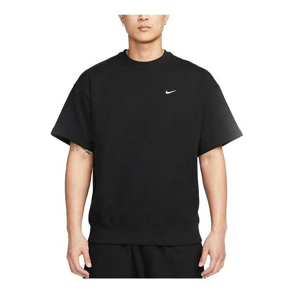 

Футболка Nike Solo Swoosh Short Sleeve French Terry Top 'Black', черный