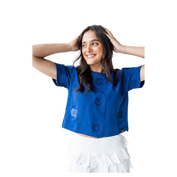 

Женская кроп-футболка North Carolina Tar Heels с принтом Unbranded