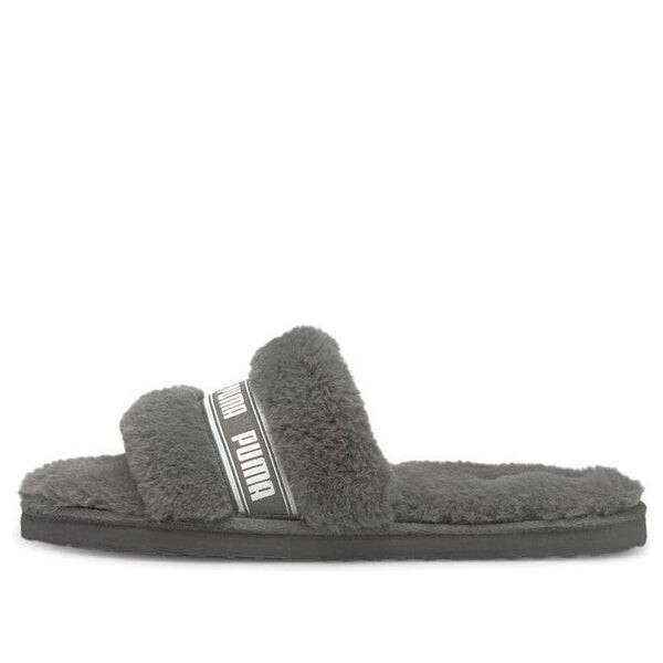 Тапочки fluff slide 'charcoal grey' Puma, серый
