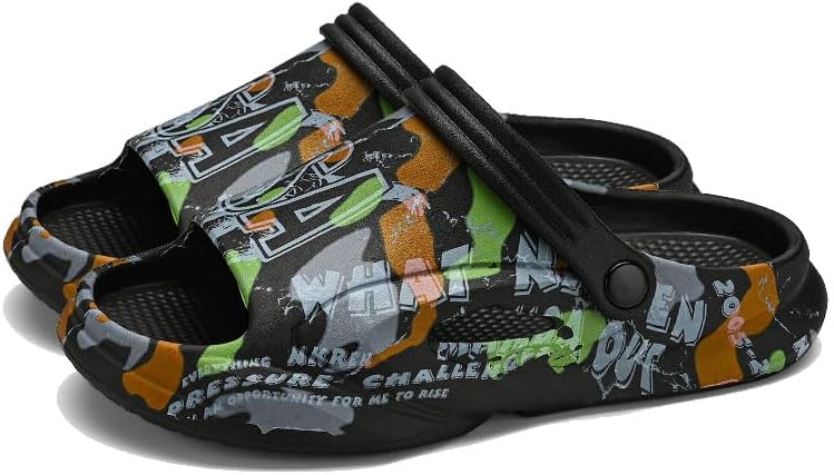 

Мужские садовые сабо сланцы шлепанцы водонепроницаемые пляжные и бассейные сандалии для мужчин тапочки Odipon, черный