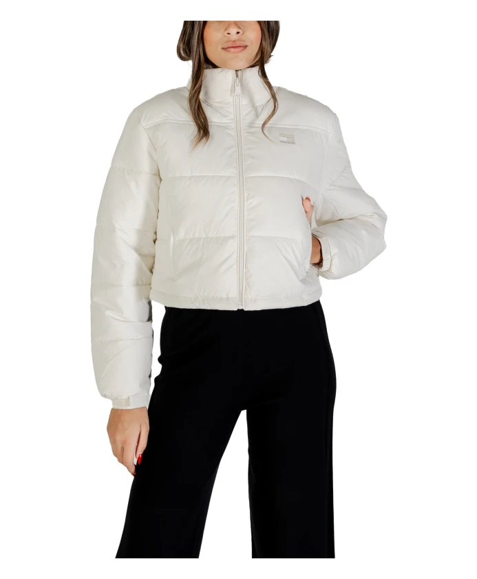 

Стеганая стеганая куртка с рисунком в виде флага. Tommy Jeans, бежевый