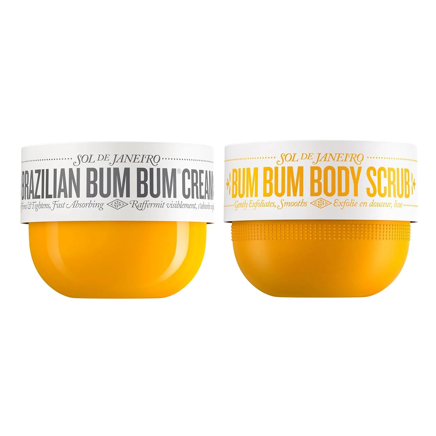 Крем для ягодиц SOL DE JANEIRO Brazilian Bum Bum Cream с скрабом для тела Bum Bum Body Scrub, полноразмерный набор для разглаживания и подтягивания ягодиц, эксклюзивно на Amazon.