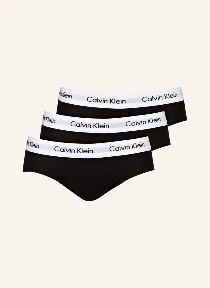 

Комплект из 3 трусов из хлопка стретч Calvin Klein, черный