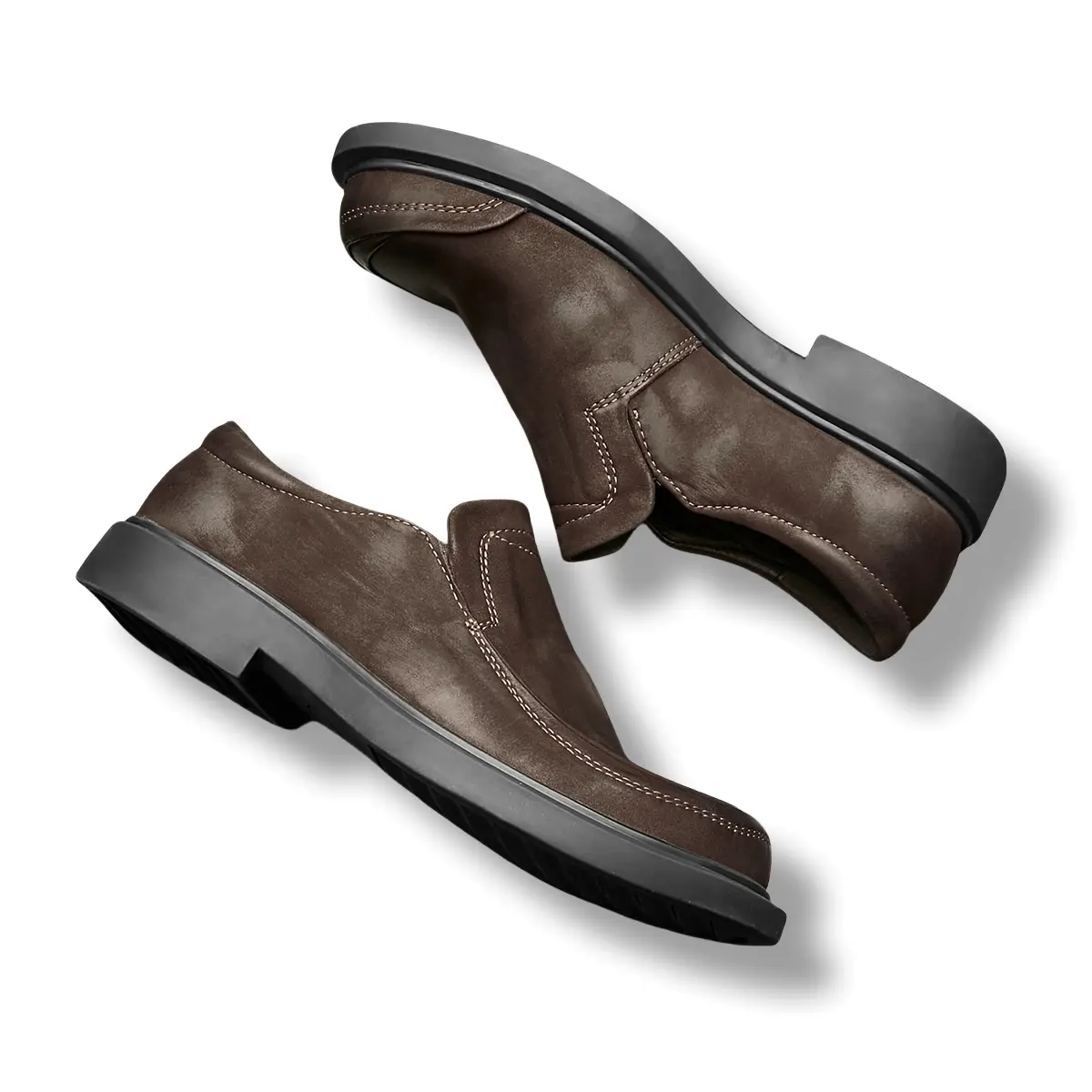 Туфли Brounvanm Men's Casual Shoes Men Low-Top, цвет Coffee — фото 3