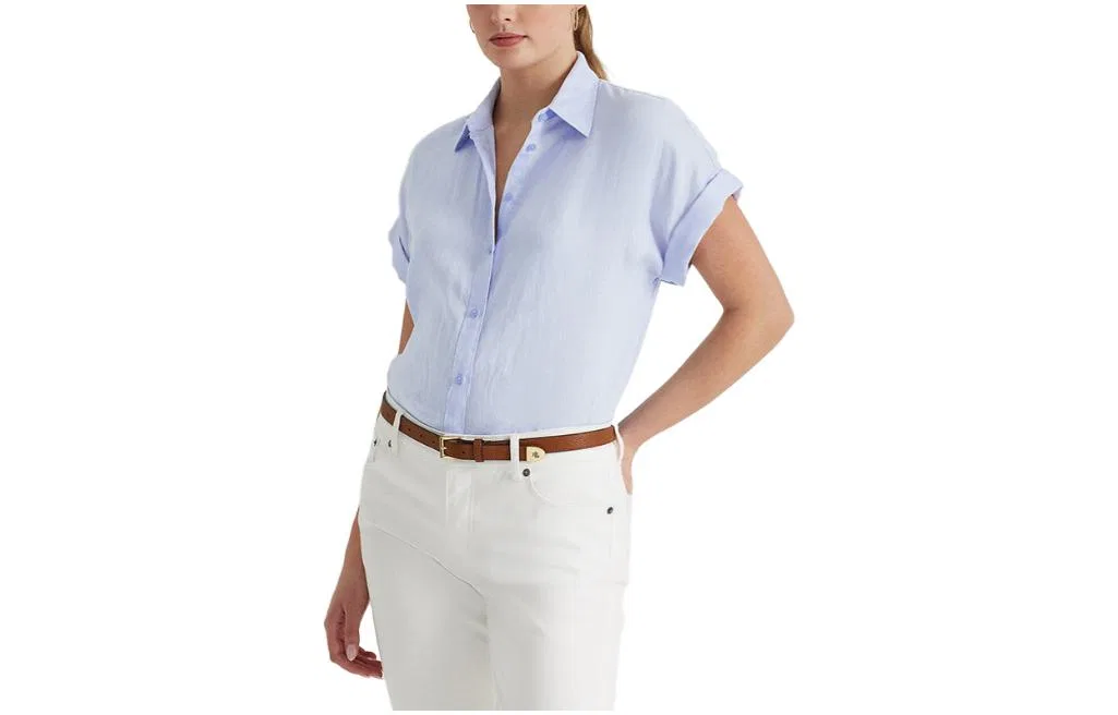 Рубашка женская Polo Ralph Lauren синяя