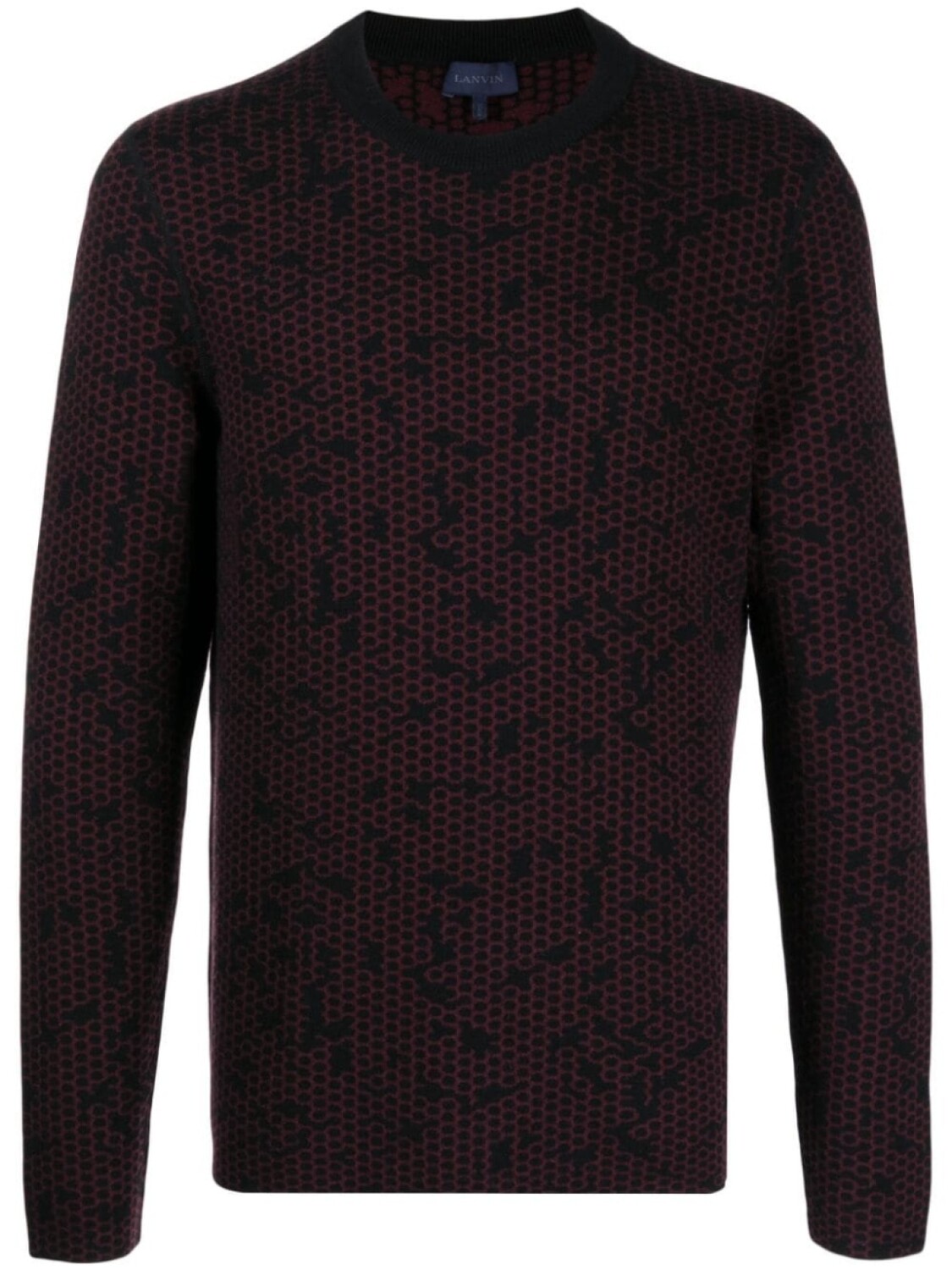 

Шерстяной джемпер с узором Lanvin, красный