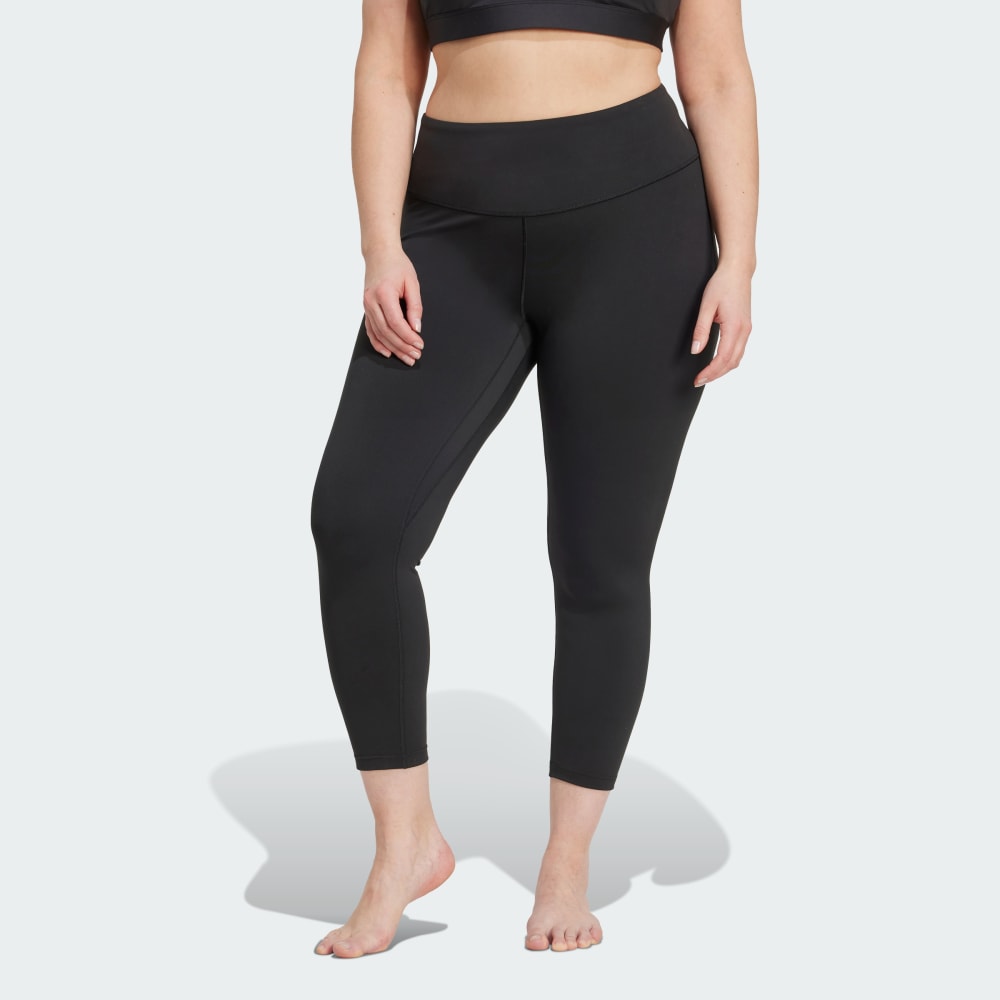 

Леггинсы Adidas All Me 7/8 Leggings (Plus Size), цвет Black/Black