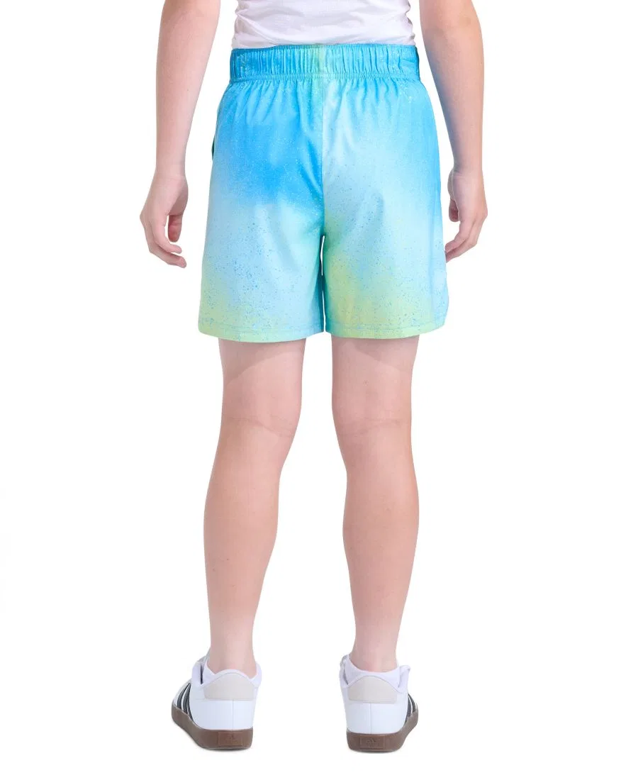 Детские шорты-надеватели (8-20 лет) Adidas, синий/желтый — фото 4
