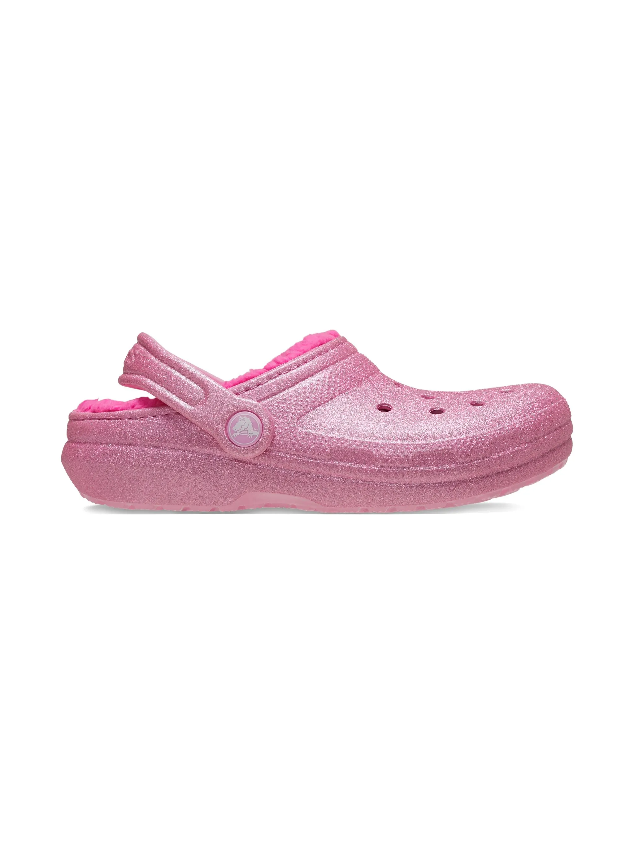 

Кроксы с блестками Crocs Kids, розовый