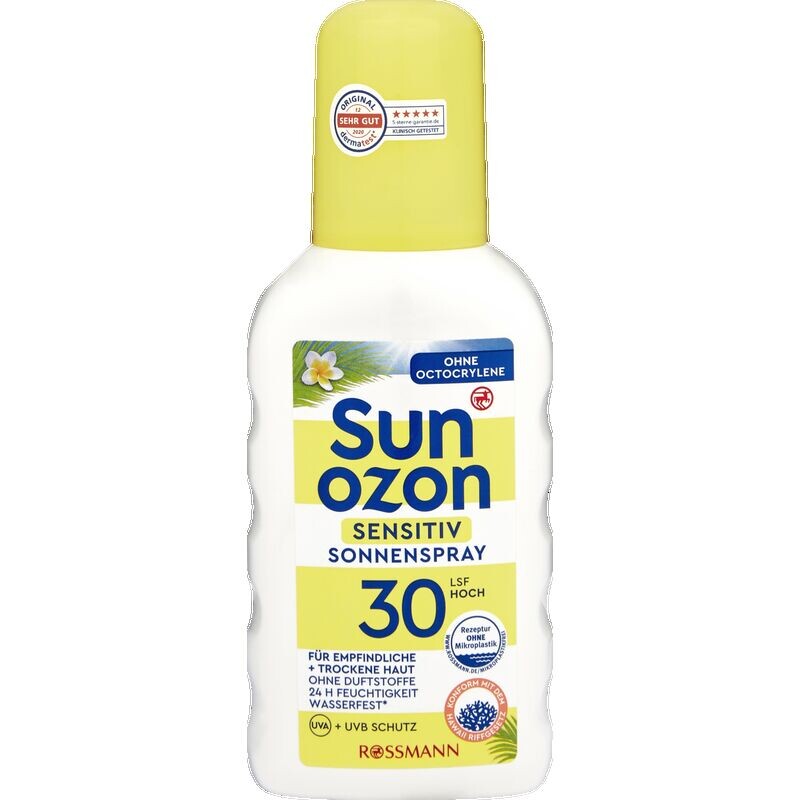 

Чувствительность к солнечному спрею SPF 30 sunozon, 200 ml
