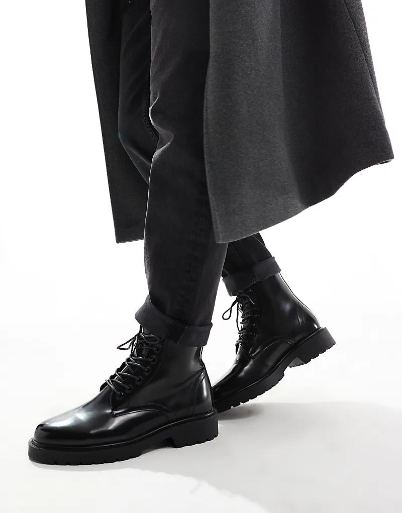 

Ботинки на шнуровке черного цвета ASOS DESIGN