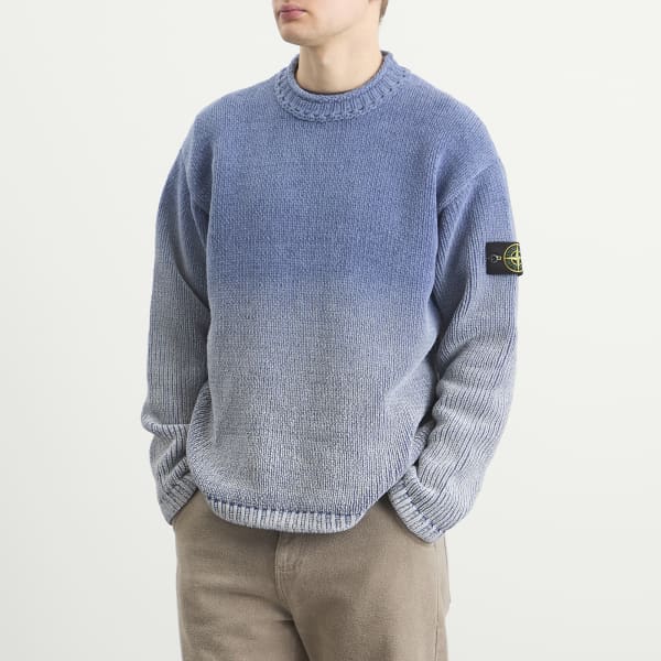 Stone Island Свитер из синели с градиентным переходом цвета — фото 2