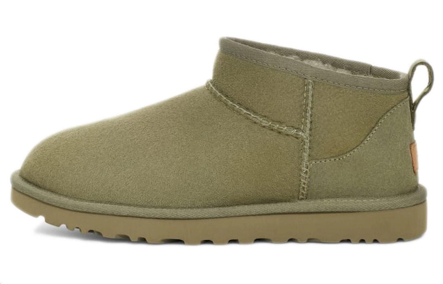Ботинки зимние UGG Classic Ultra Mini женские, зеленый