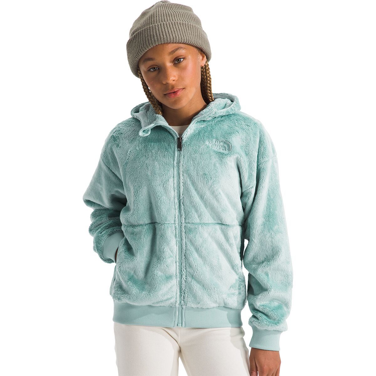 

Осито худи на молнии — для девочек The North Face, цвет muted pine