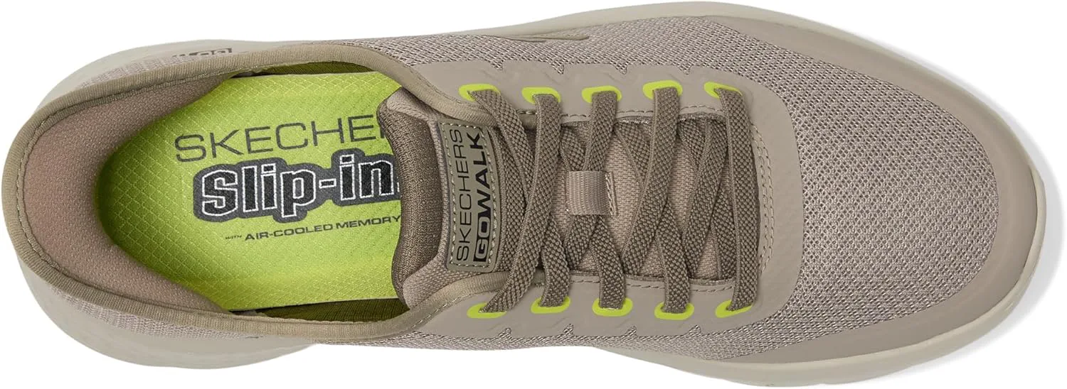 Мужские слипоны Skechers Go Walk Flex Netro без использования рук — фото 2