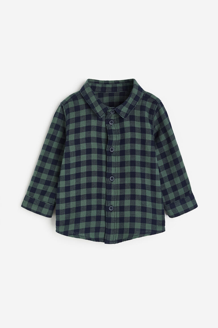 

Хлопчатобумажную рубашку H&M, зеленый