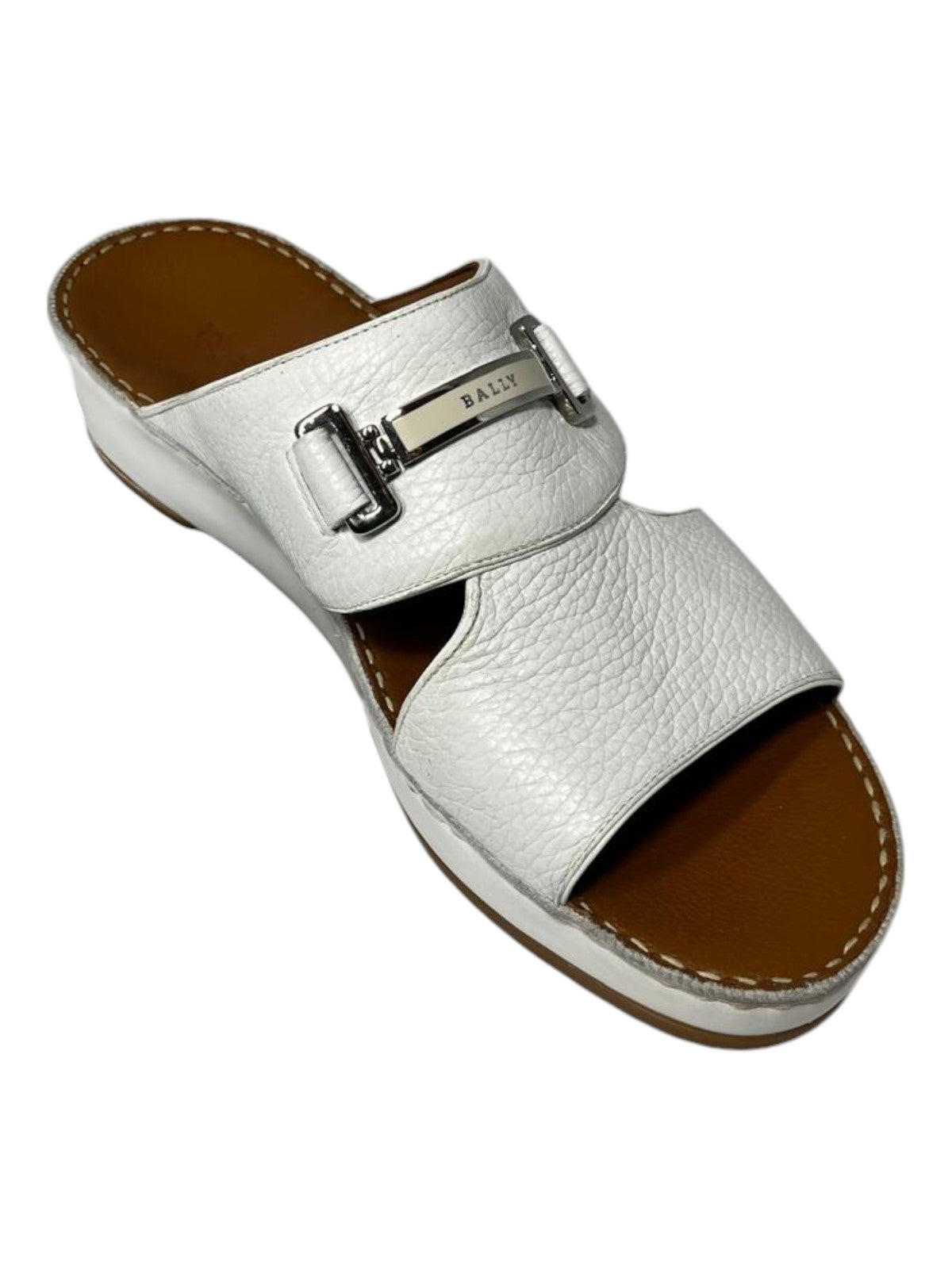 

Сандалии мужские из белой зернистой кожи Bally Harold 6211920