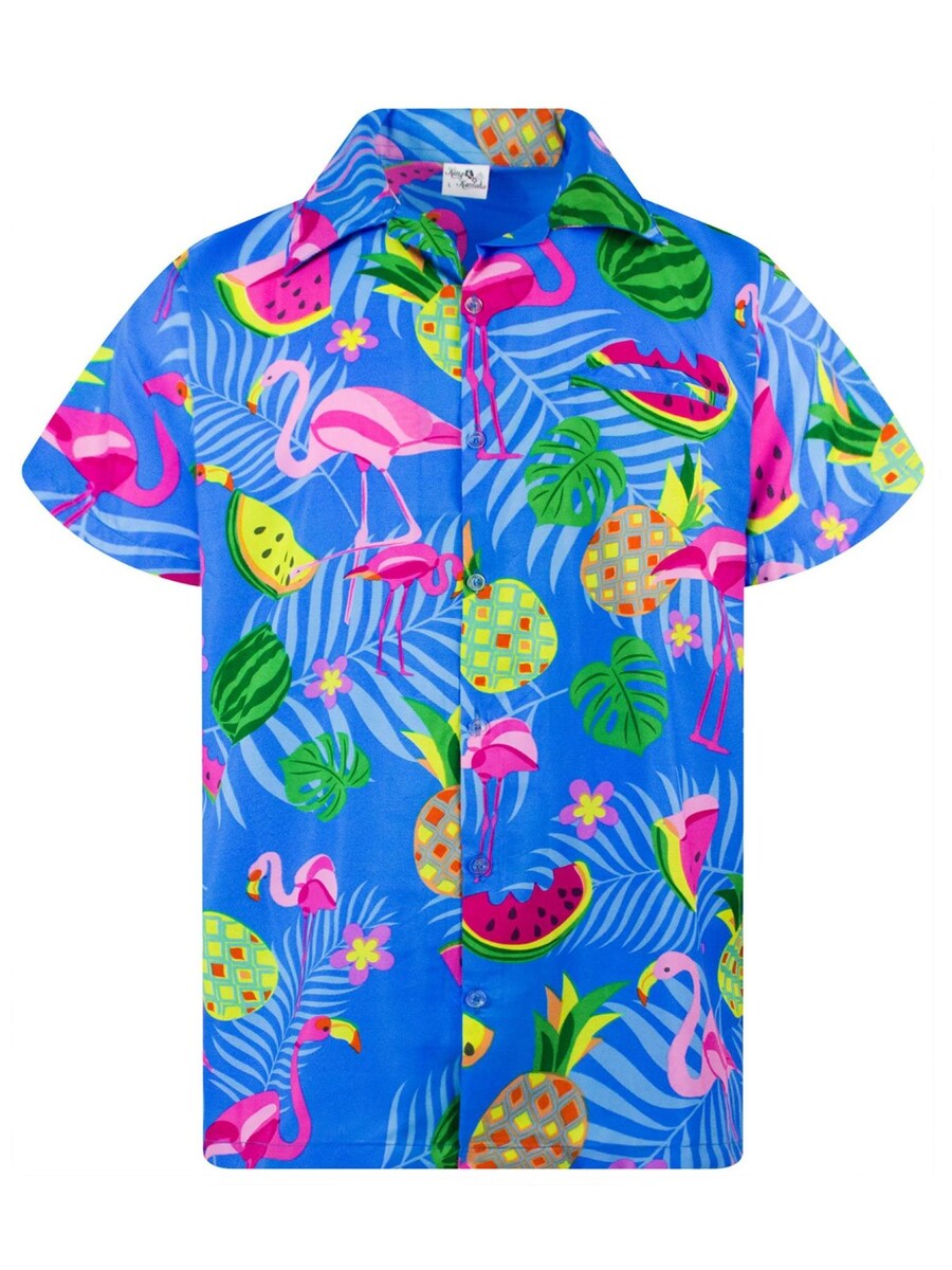 

Рубашка King Kameha Flamingo Melon, индиго