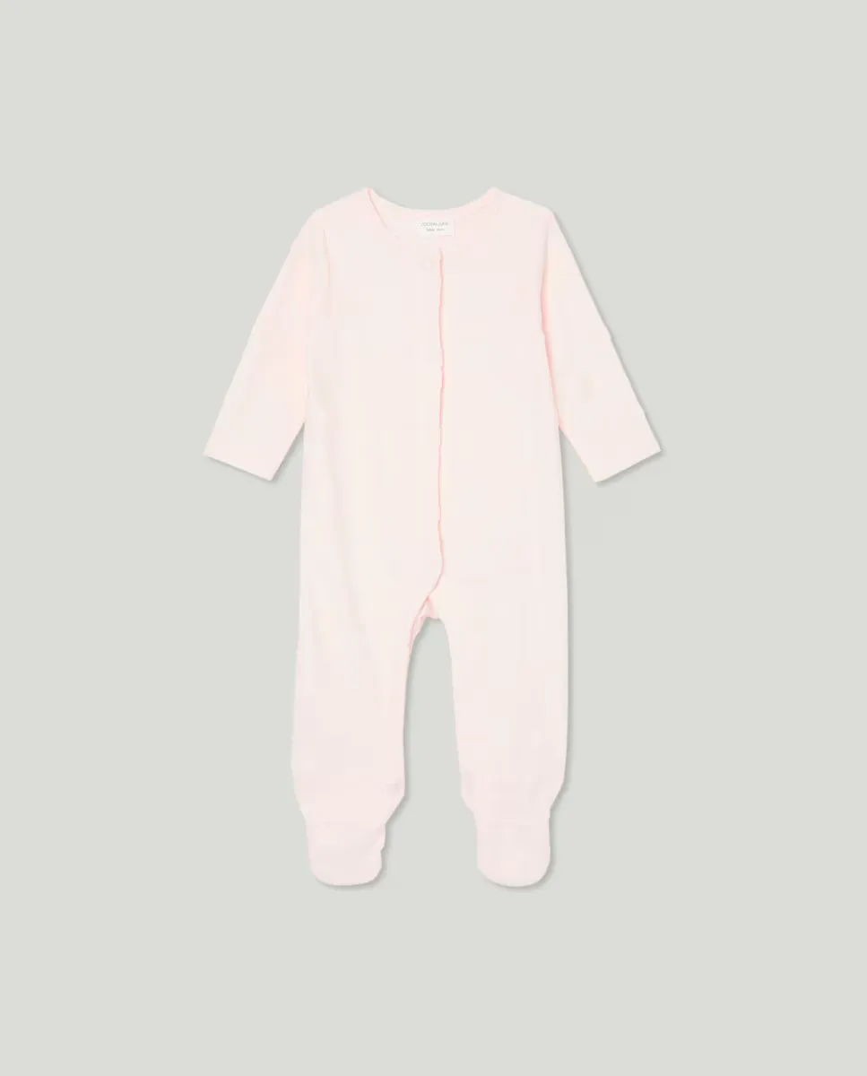 

Длинный комбинезон для девочки с принтом облаков Cotton Juice, цвет Rosa